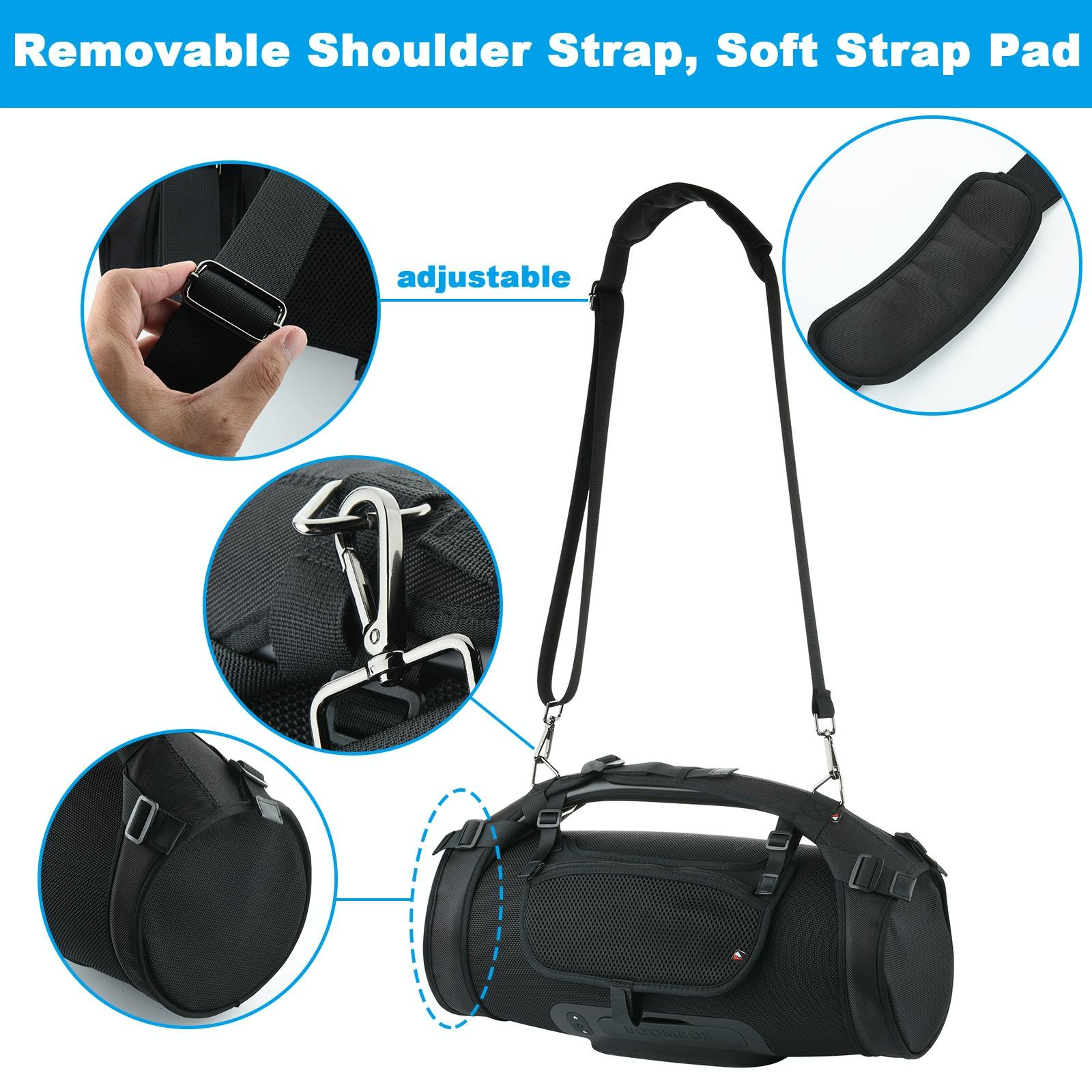 Jbl Boombox Speaker Bag with Shoulder Strap - Portable and Black 4