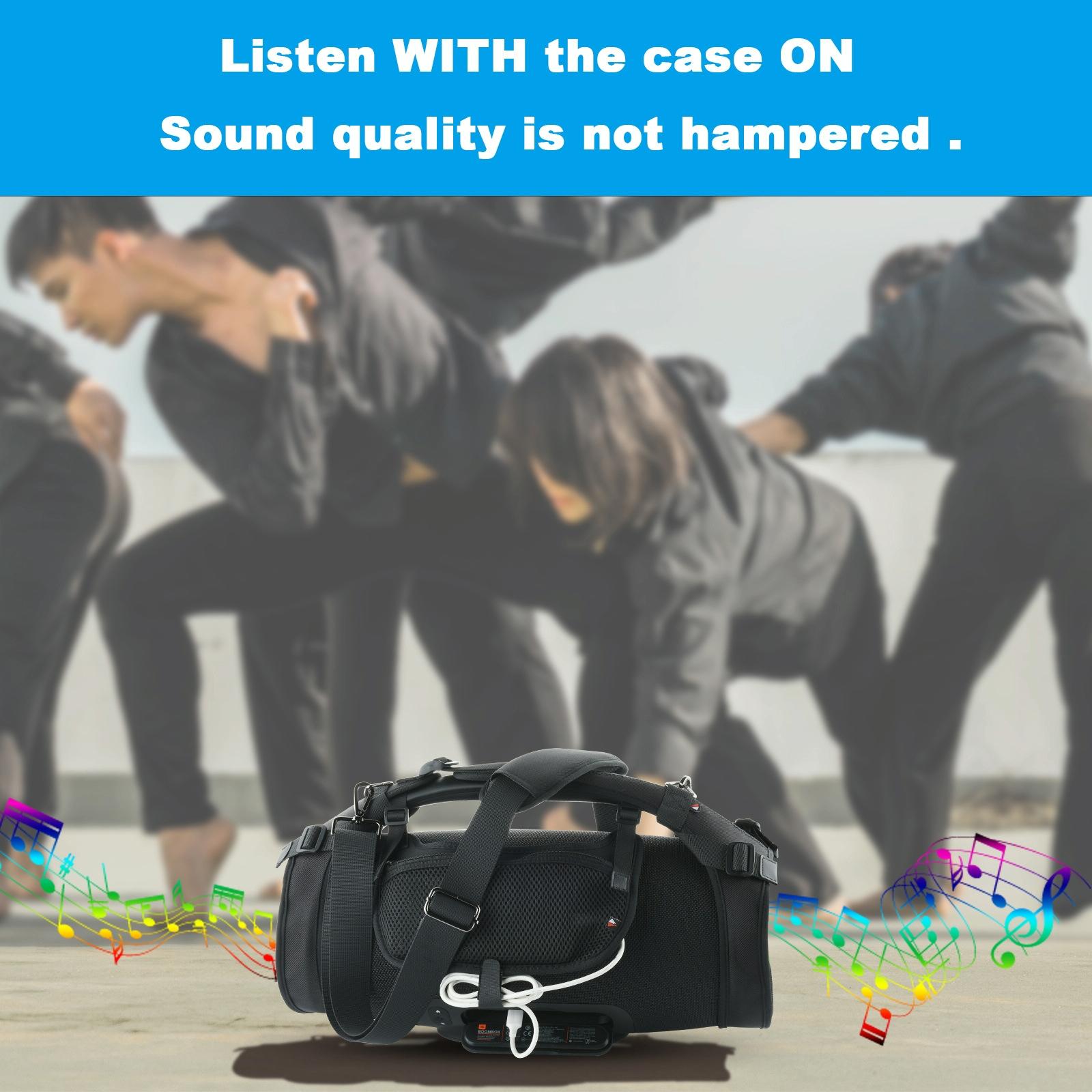 Jbl Boombox Speaker Bag with Shoulder Strap - Portable and Black 5
