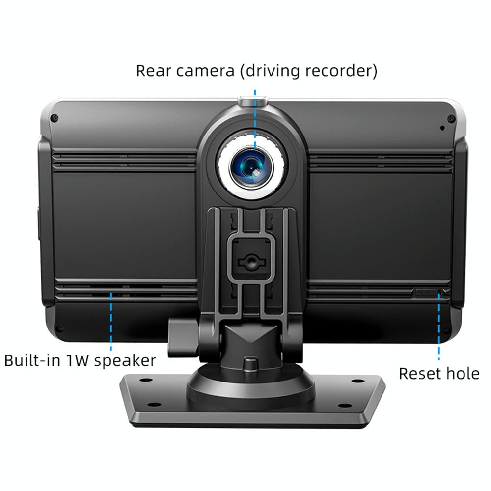 7 Inch Car Mp5 Player With Built-In Driving Recorder - Carplay / Android Auto Black 5