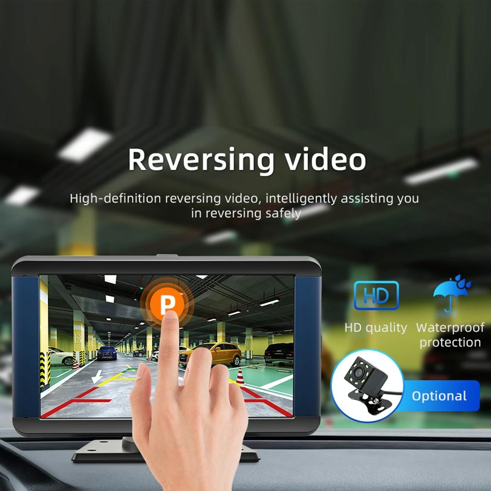 7 Inch Car Mp5 Player With Built-In Driving Recorder - Carplay / Android Auto Black 9