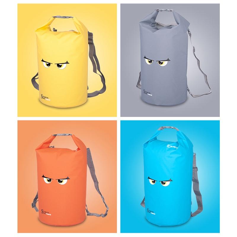 Waterproof Beach Bag For Outdoor Activities Pvc Mesh Cloth Storage Bucket For Swimming Rafting And Seaside Fun - Yellow 3