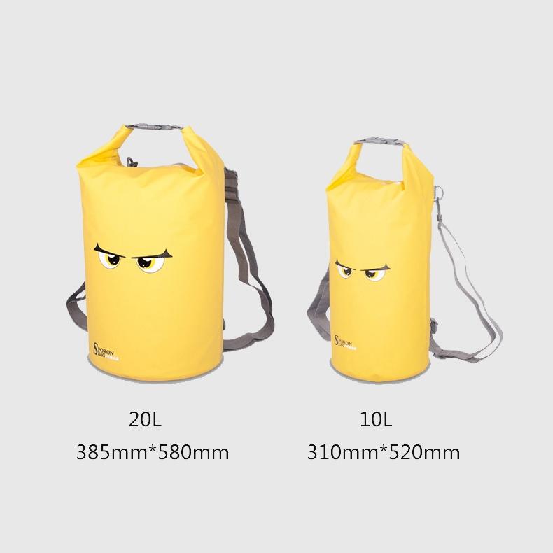 Waterproof Beach Bag For Outdoor Activities Pvc Mesh Cloth Storage Bucket For Swimming Rafting And Seaside Fun - Yellow 8
