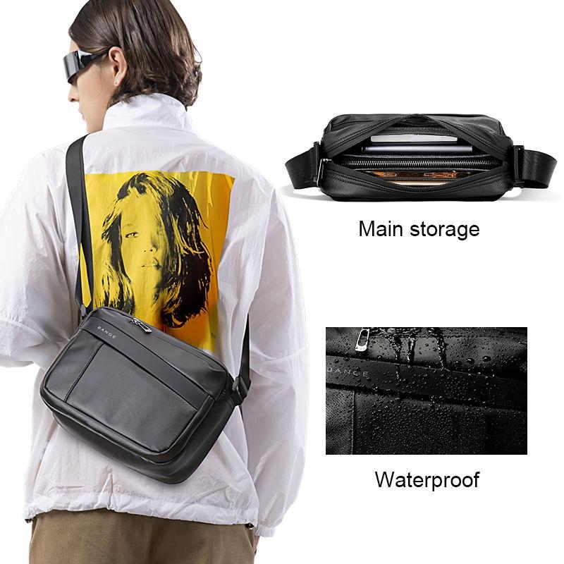 Waterproof Men Crossbody Bag Black 3
