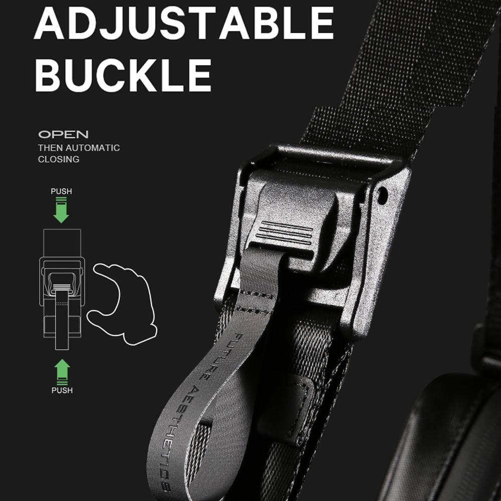 Waterproof Men Crossbody Bag Black 5