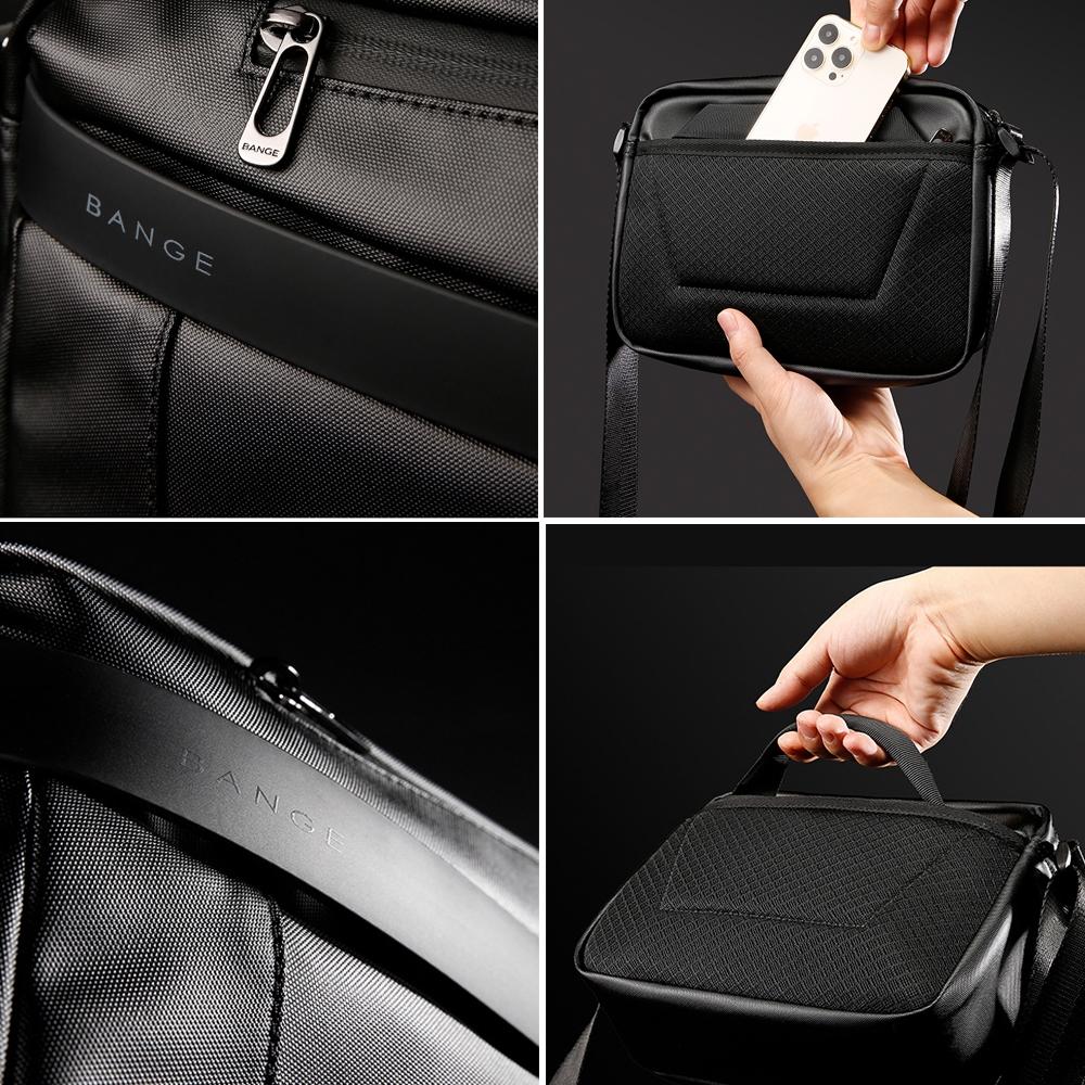 Waterproof Men Crossbody Bag Black 7