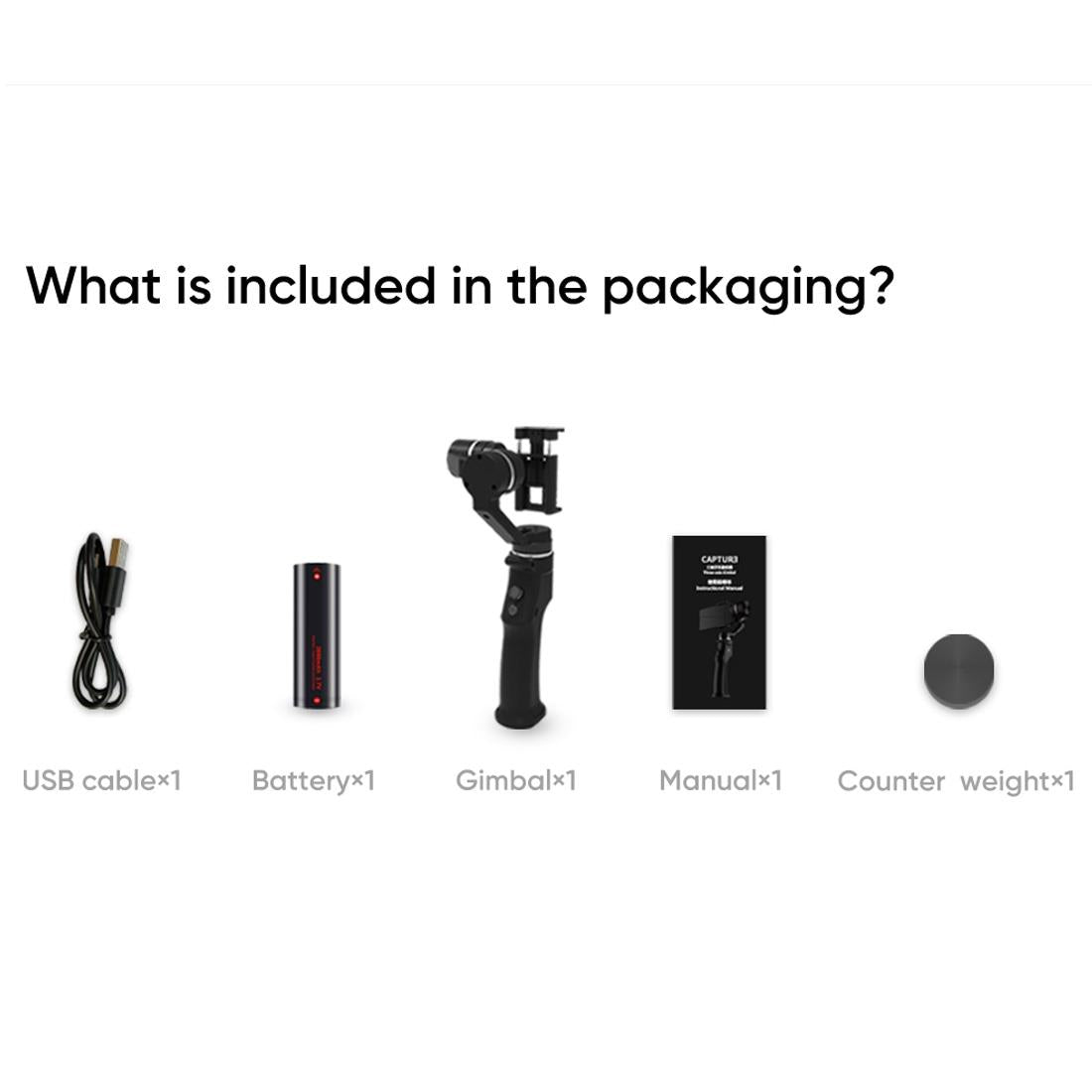 Capture1 Outdoor Video Gimbal Stabilizer - Black 11
