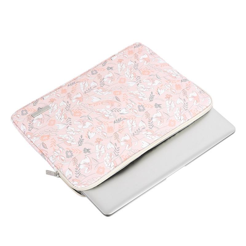 11 Laptop Liner Bag - Waterproof Pu Leather Cover Light Pink 3
