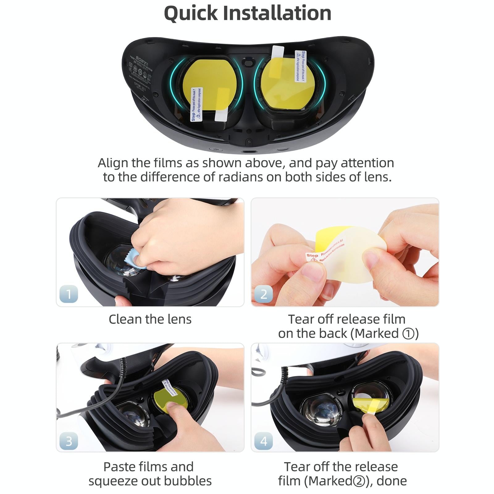 Vr2 Hifylux Protective Film Set for Playstation - Ultimate Protection 9