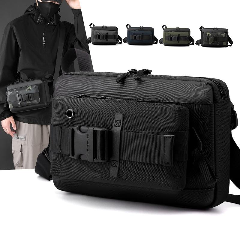 Functional Men Chest Bag Versatile Messenger Bag For Everyday Use - Black 3