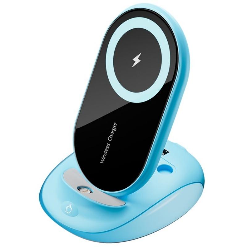 15W Universal Desktop Wireless Charger - Blue 10
