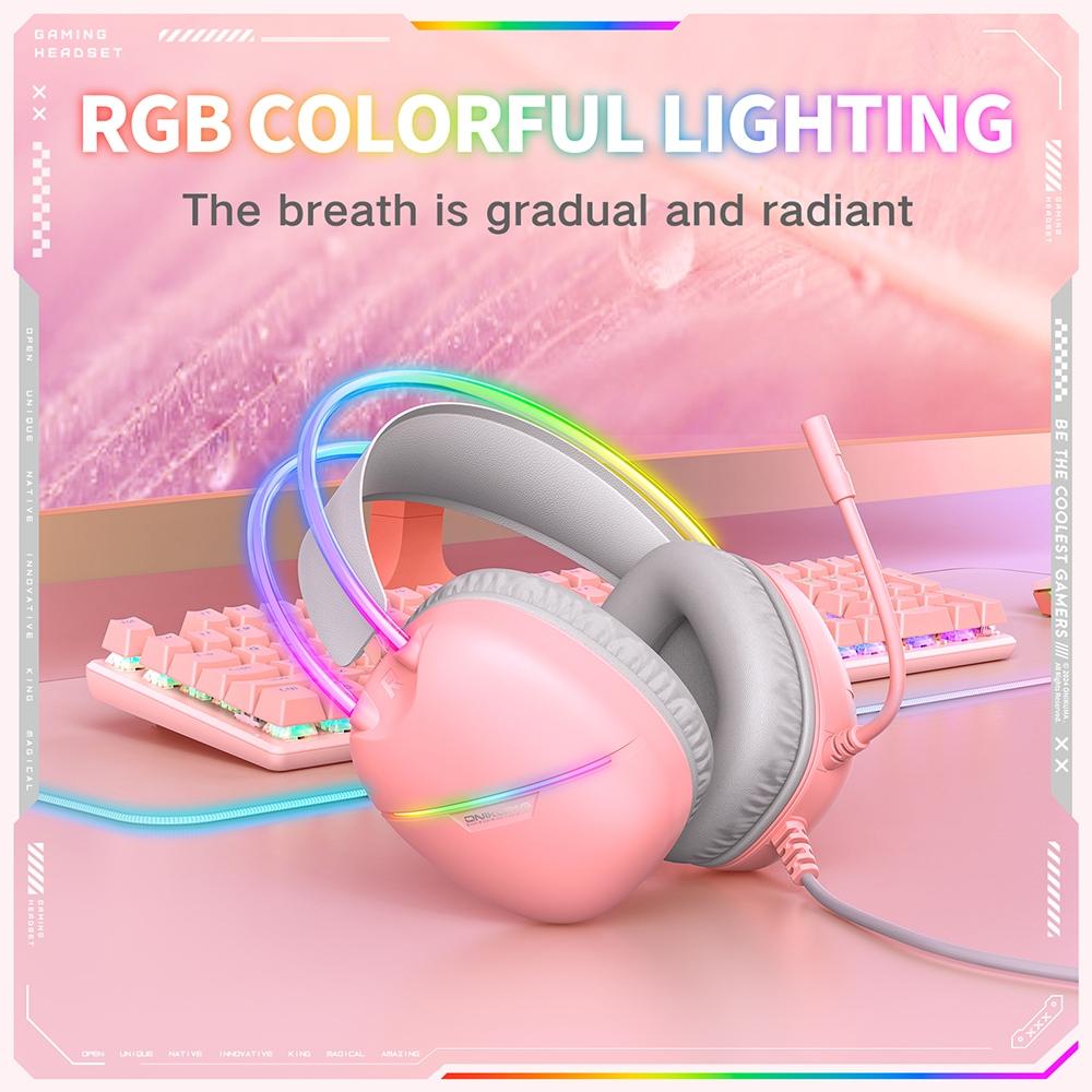 Rgb Light Gaming Headset 2M Cable - Black 4