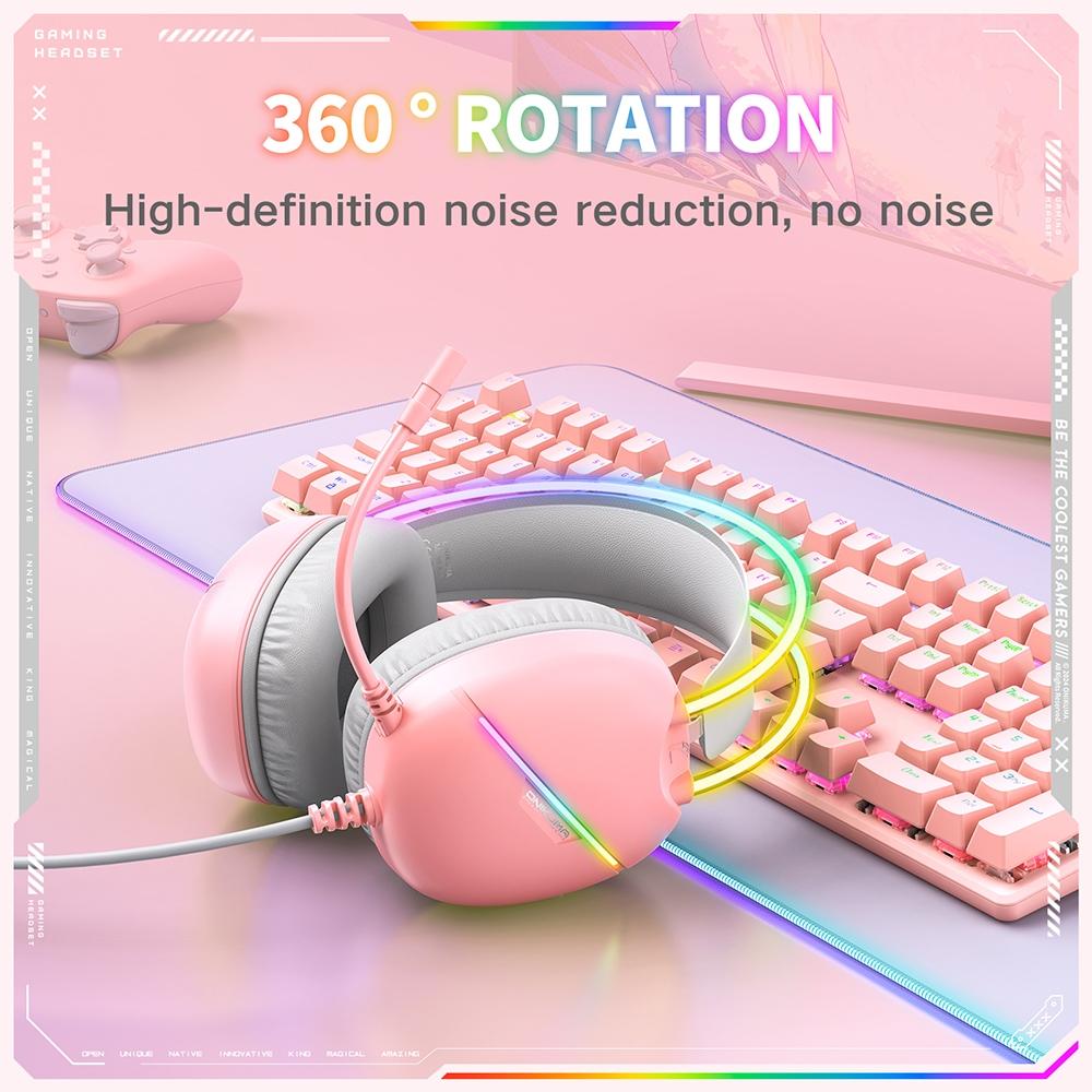 Rgb Light Gaming Headset 2M Cable - Black 6
