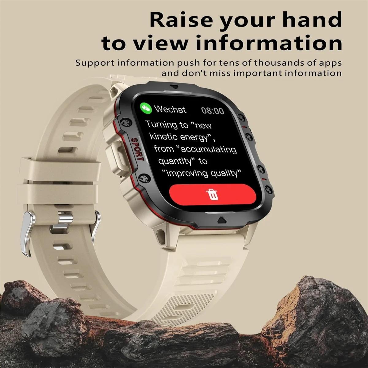 1.96 Inch Colour Screen Smart Watch Silicone Strap Support Bluetooth Call - Black 4