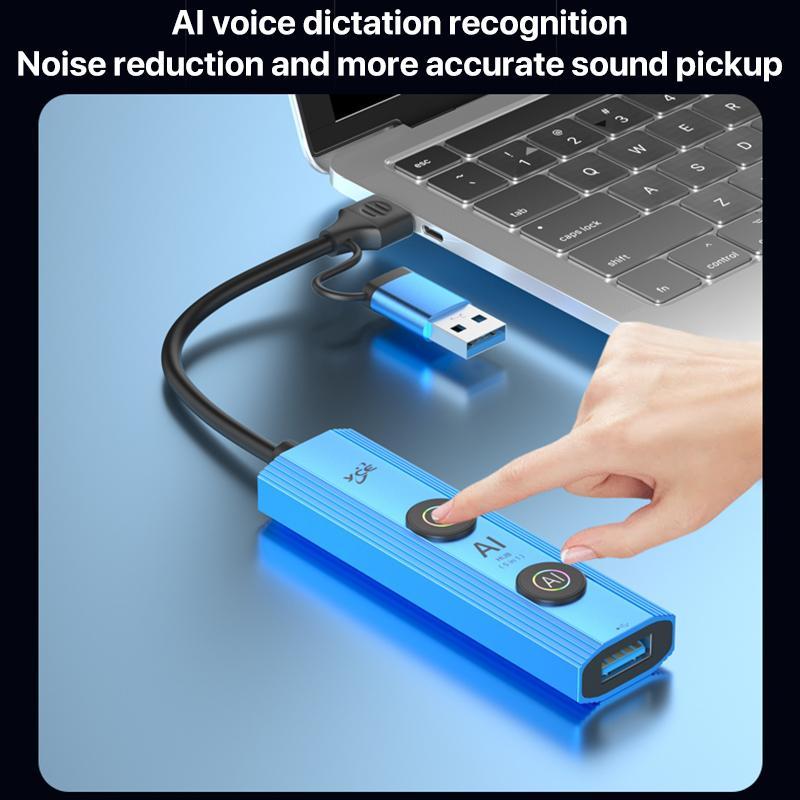 5-In-1 Usb3.0 / Type-C Hub Adapter Dock Blue 6