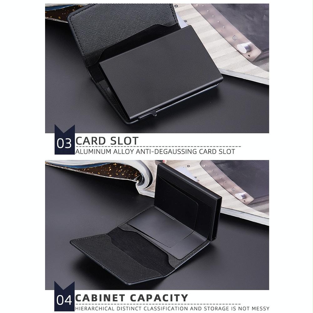 Anti-theft Rfid Leather Wallet - Secure Design - Black 12
