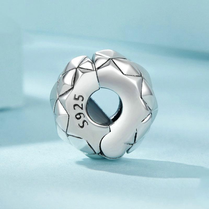 925 Sterling Silver Diy Bracelet Clip Diamond Pattern 4