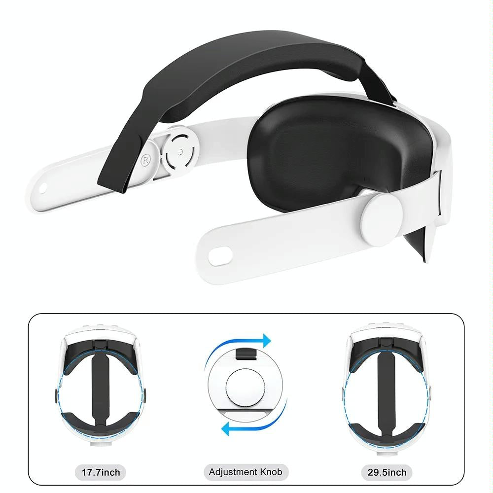 Elite Vr Headset Strap for Meta Quest 3 - Adjustable - White 6