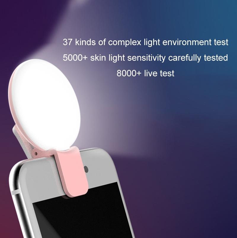 2-pack Led Selfie Light for Mobile Phone Photography - White 5