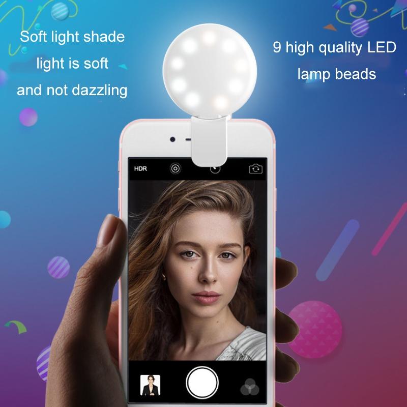 2-pack Led Selfie Light for Mobile Phone Photography - White 6