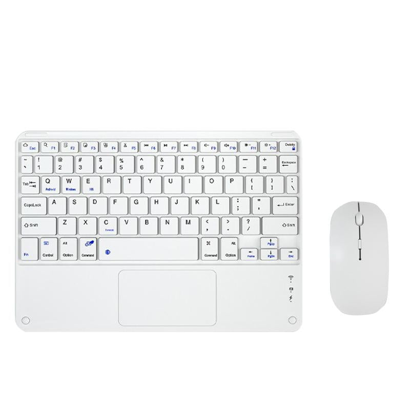 Portable 9.7 Tablet Keyboard With Bluetooth Touchpad & Mouse Set For Ipad - Pink + Mouse 8