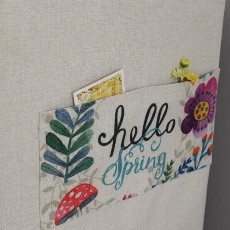 Cartoon Cotton Linen Drum Roller Washing Machine Dust Cover - 83x60x60cm Size - Hello Rabbit 10