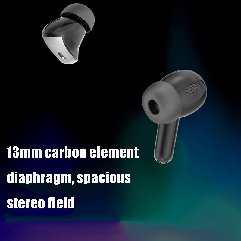 Black Wireless Bluetooth Earphone with Touch Display 5