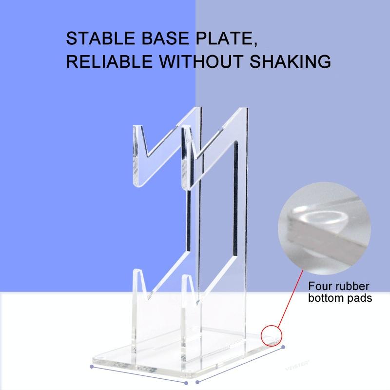 Transparent Acrylic Double Layer Game Handle Storage Bracket for Ps4 / Ps5 / Ps3 5