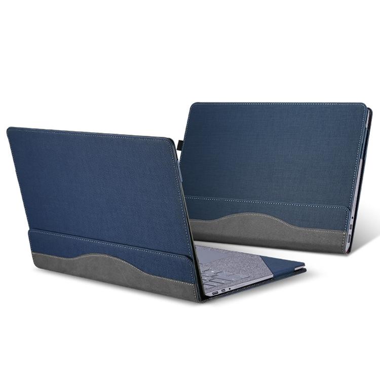 Versatile 13.5 Leather Laptop Sleeve for Microsoft Surface - Multi-functional - Blue 9