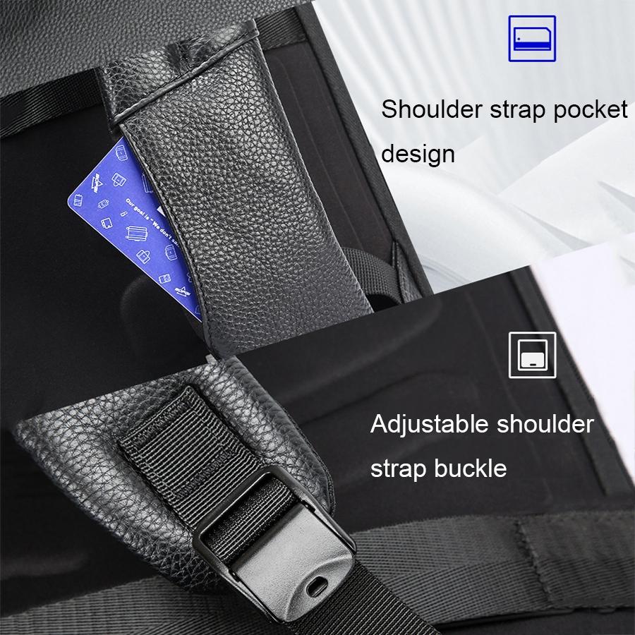 Multifunctional Anti-theft Laptop Business Backpack with Usb Charging Hole Black 8