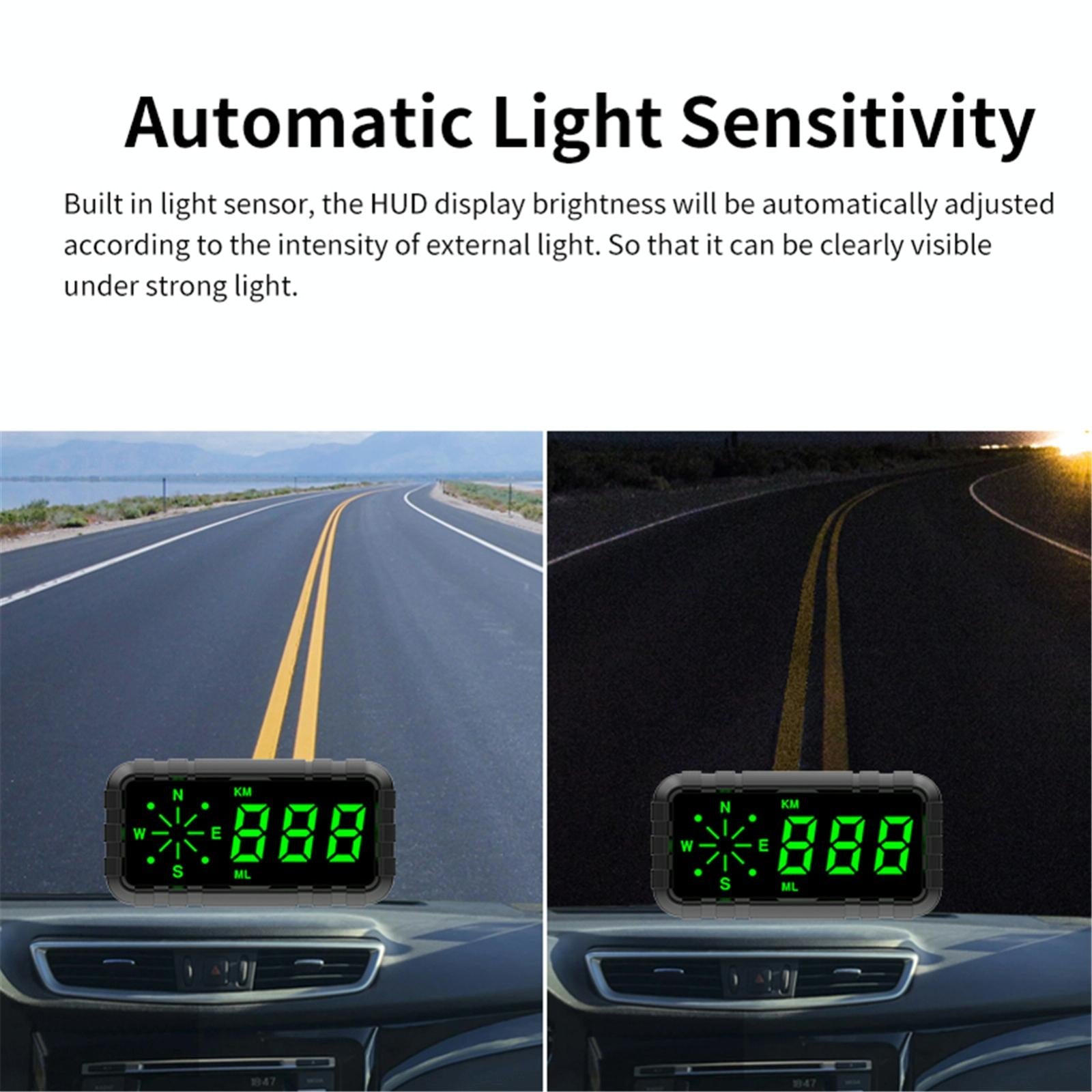 Car Head Up Display Speed Alarm English Version 8