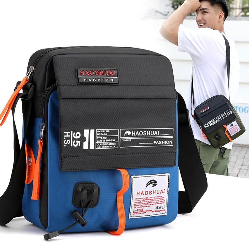 206 Men Crossbody Bag Sporty Shoulder Bag For Casual Use - Dark Blue 7