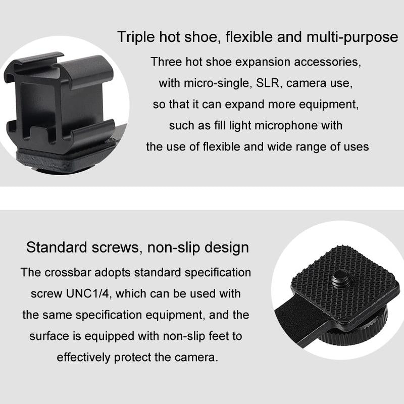 Aluminum Flashlight Bracket For Multifunctional Shoe Base With 3 Hot Boots 9