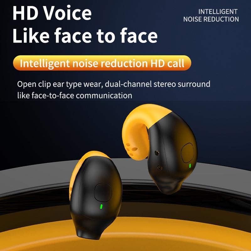 Wireless Ear Clip Bluetooth Headset with Led Display - Noise Reduction 5