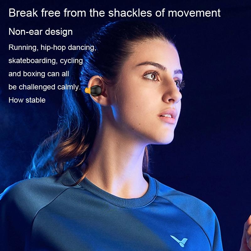 Wireless Ear Clip Bluetooth Headset with Led Display - Noise Reduction 11