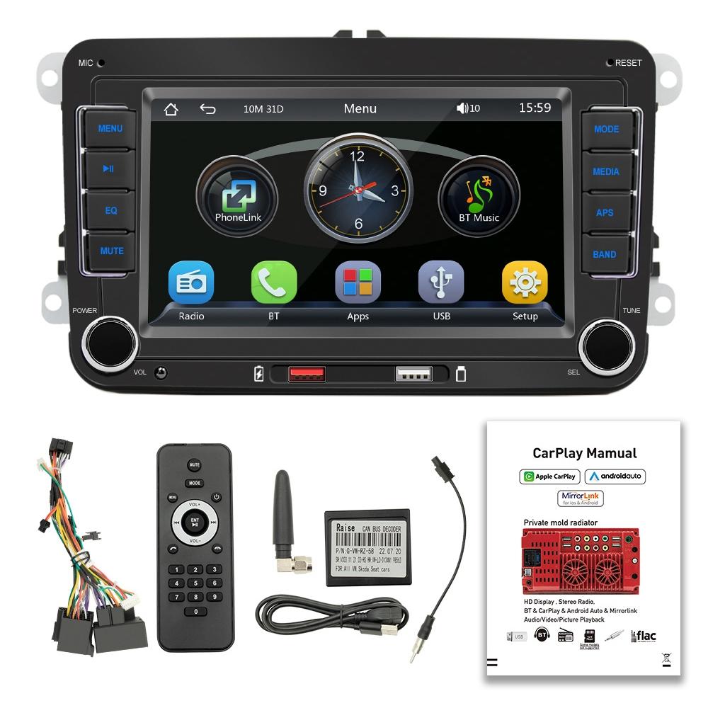 7 Inch Car Mp5 Player With Carplay / Android Auto - F9070 Black 3