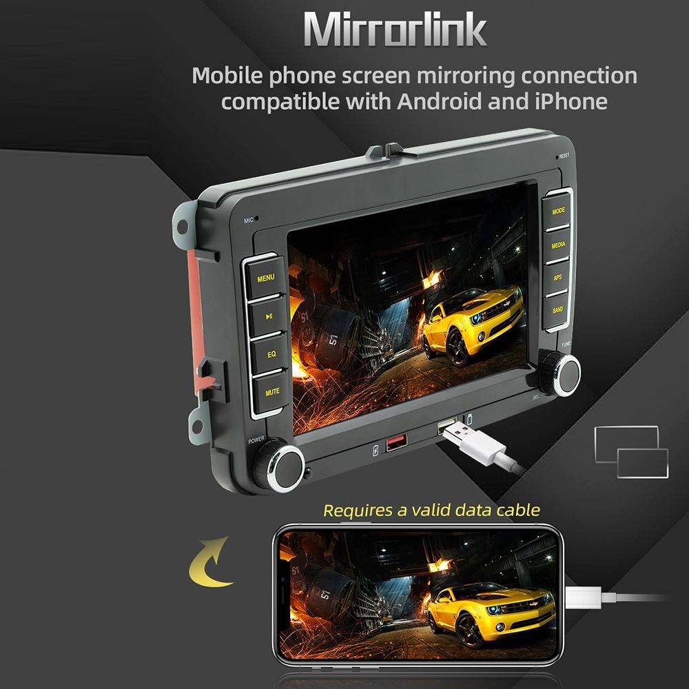 7 Inch Car Mp5 Player With Carplay / Android Auto - F9070 Black 4