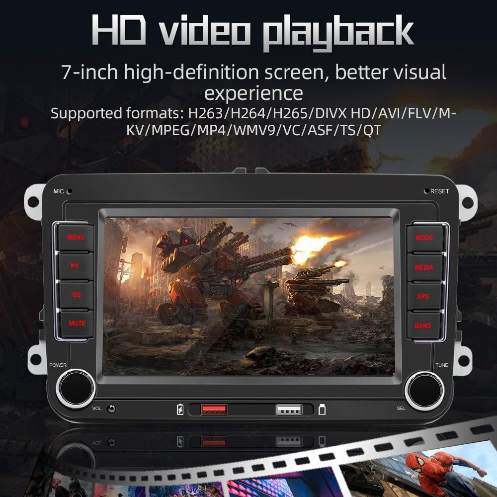 7 Inch Car Mp5 Player With Carplay / Android Auto - F9070 Black 8