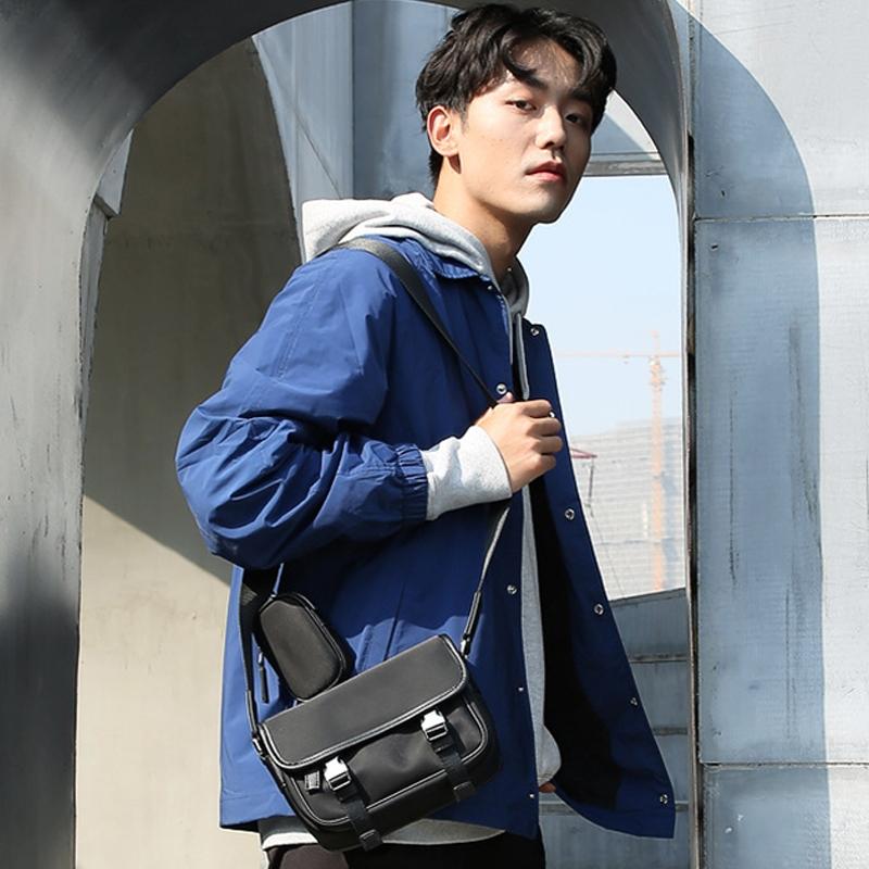 Waterproof Crossbody Shoulder Bag Black 10