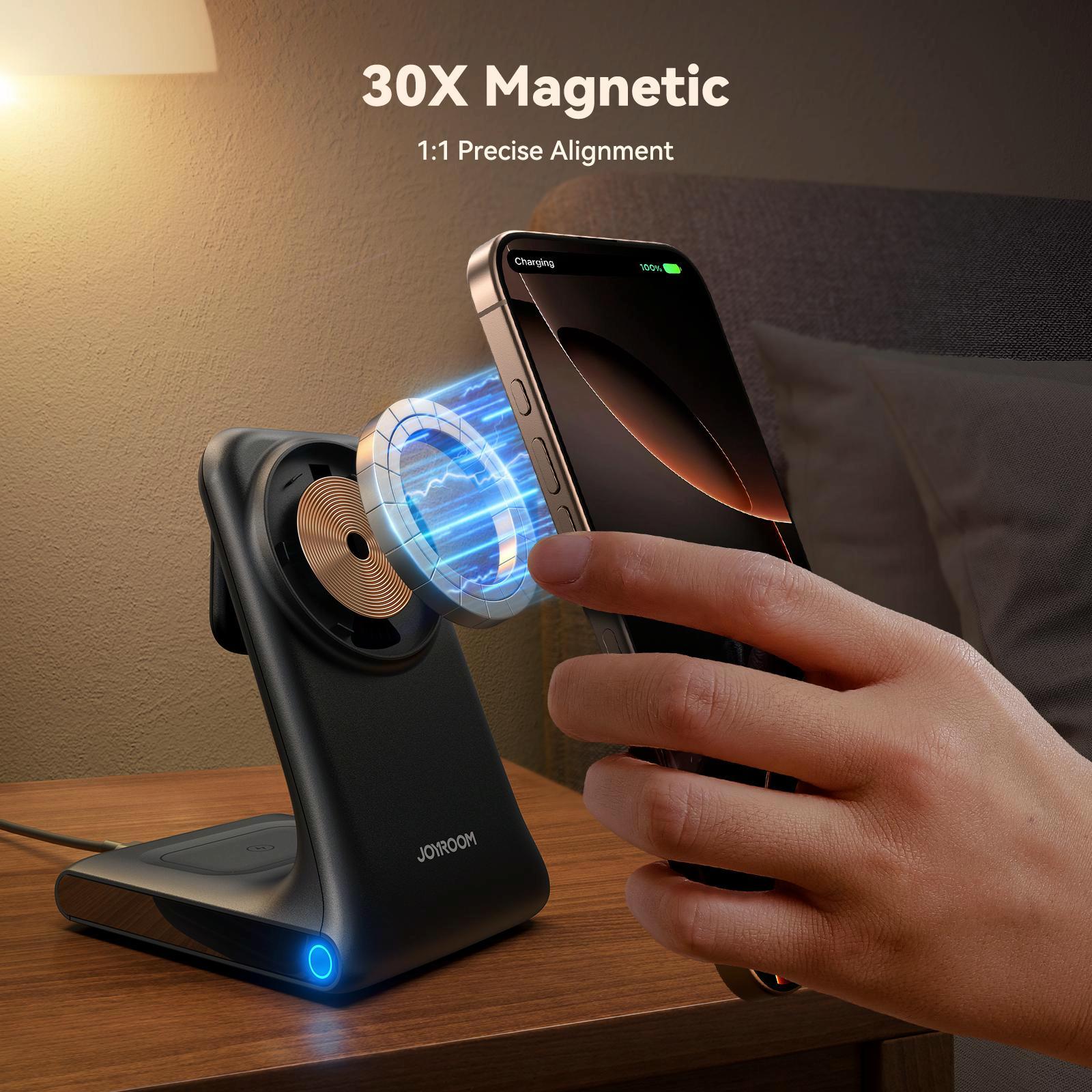 3 In 1 Magnetic Wireless Charger & Phone Holder 7