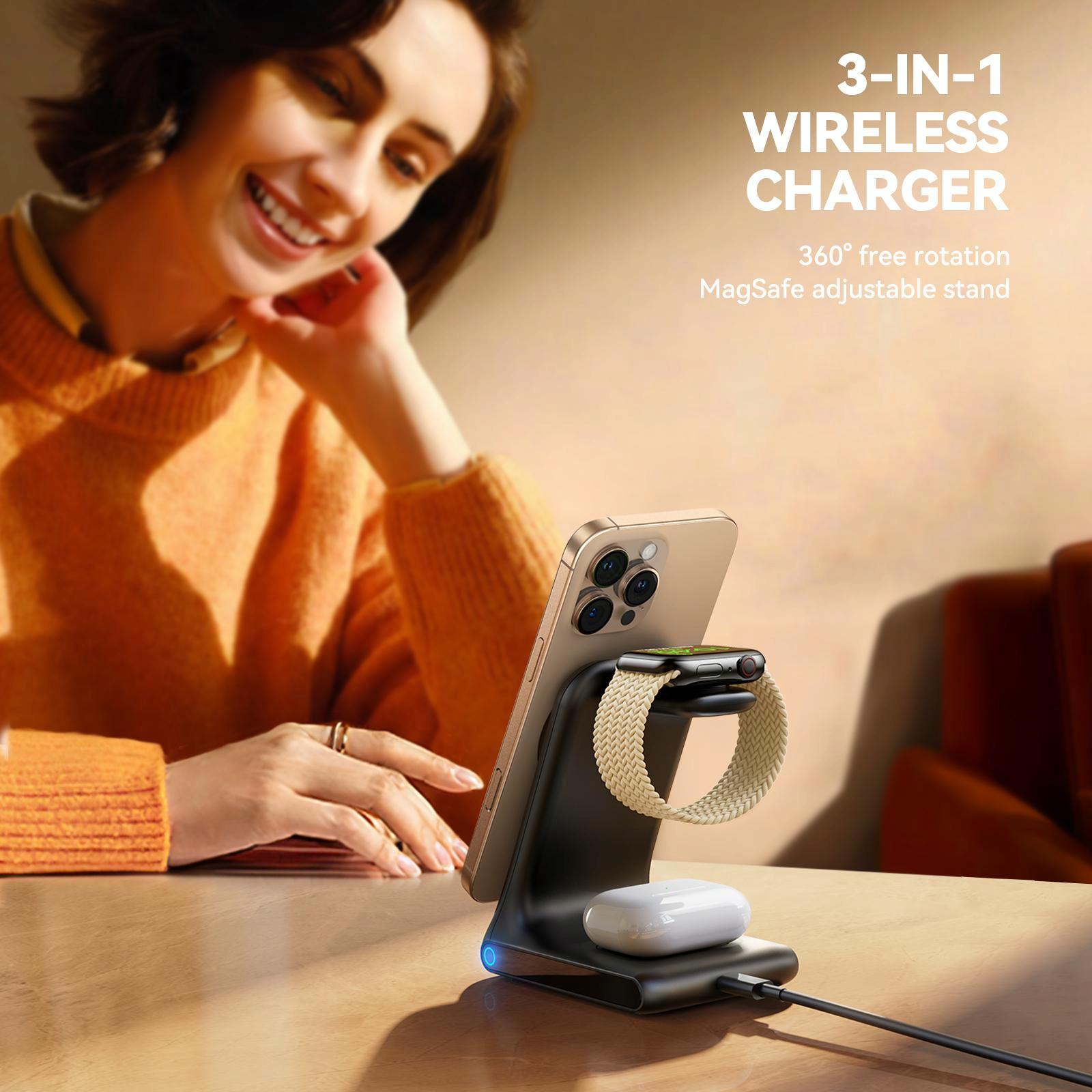 3 In 1 Magnetic Wireless Charger & Phone Holder 8