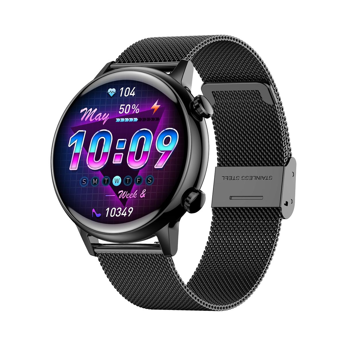 1.1 Inch Smart Stainless Steel Band Watch Support Bluetooth Call / Blood Oxygen Monitoring - Gold 13