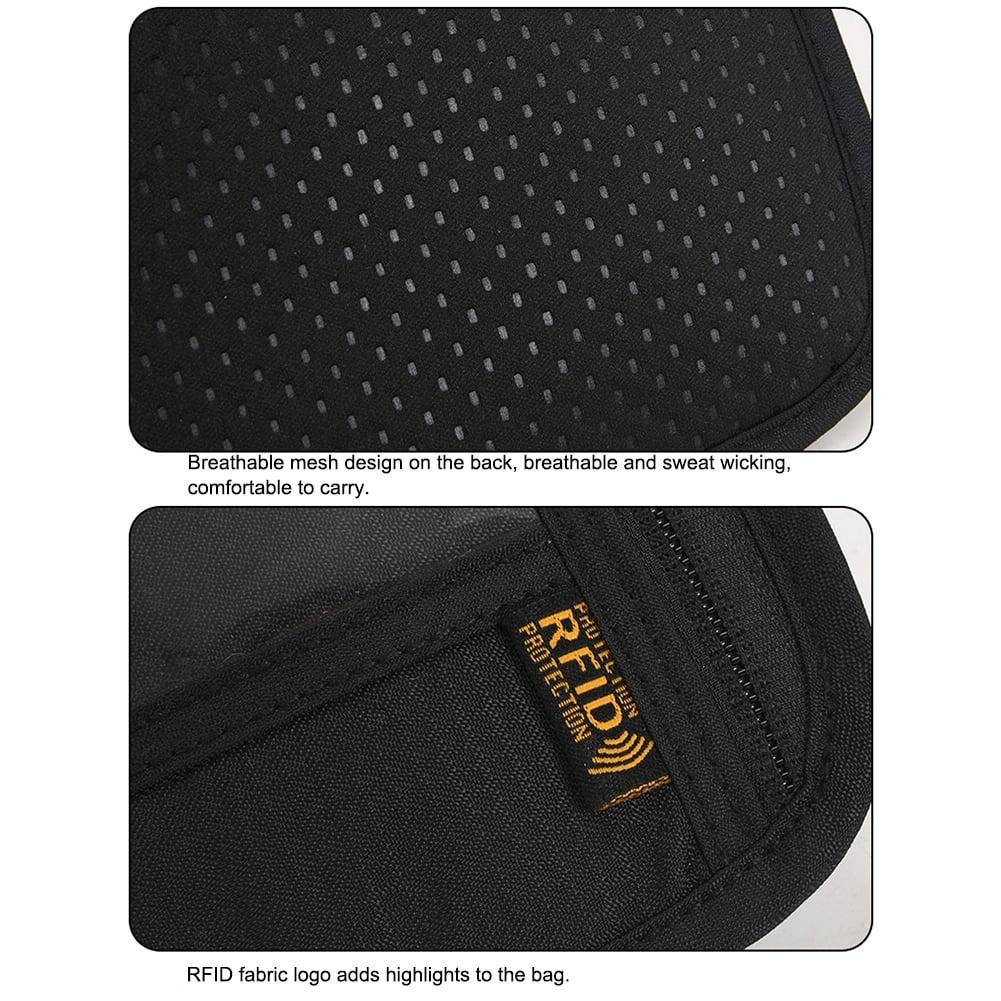 Secure Neck Bag for Passport and Phone - Multi-functional - Black 9