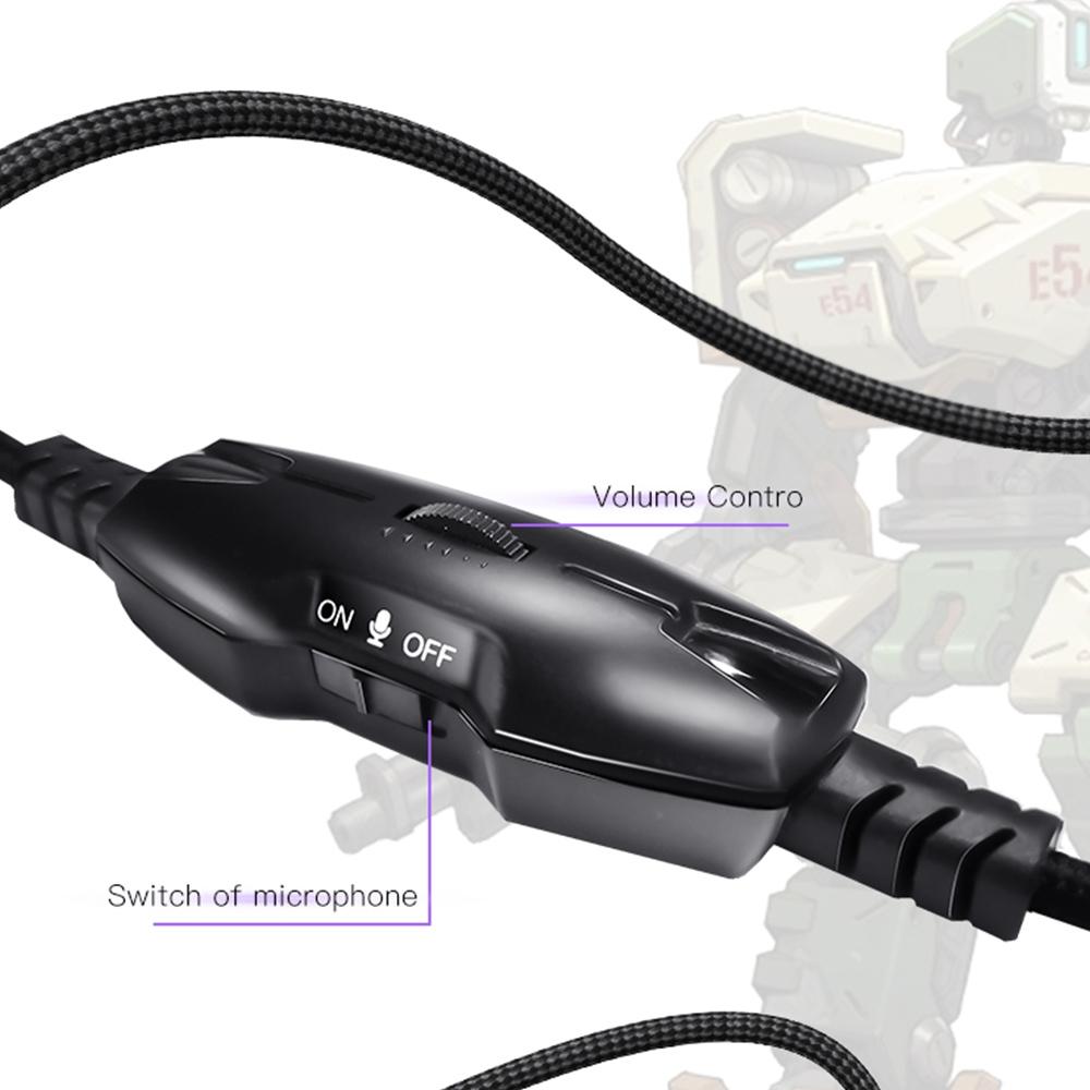 Rgb Gaming Wired Earphone With Mic Black 3