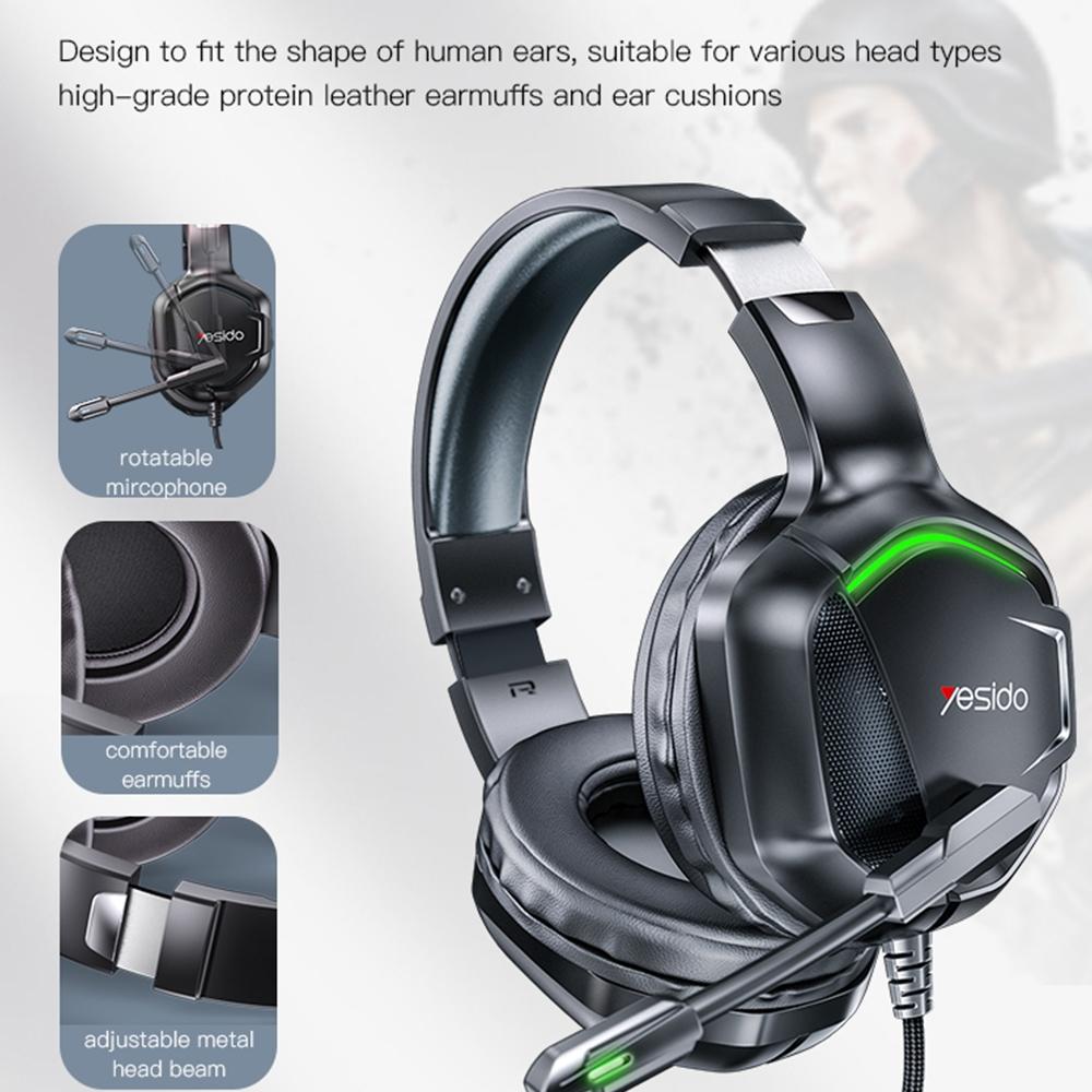 Rgb Gaming Wired Earphone With Mic Black 5