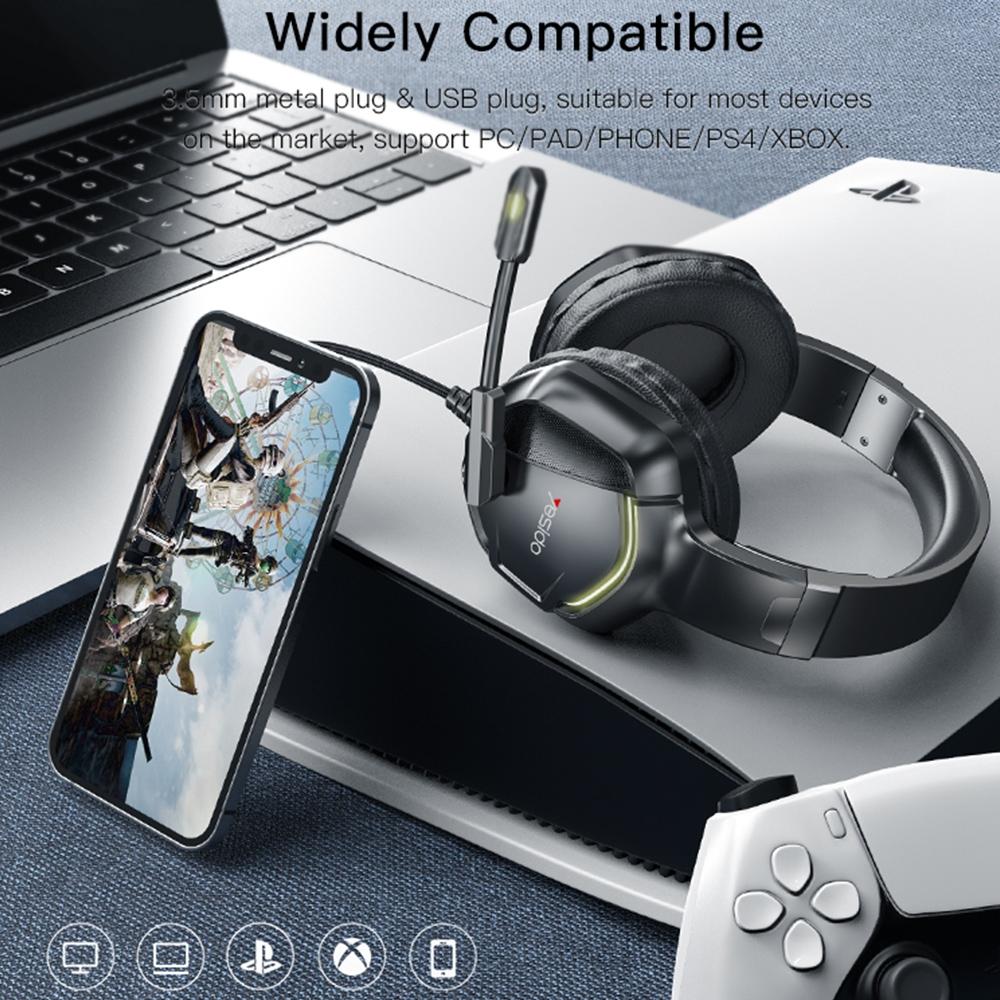 Rgb Gaming Wired Earphone With Mic Black 9