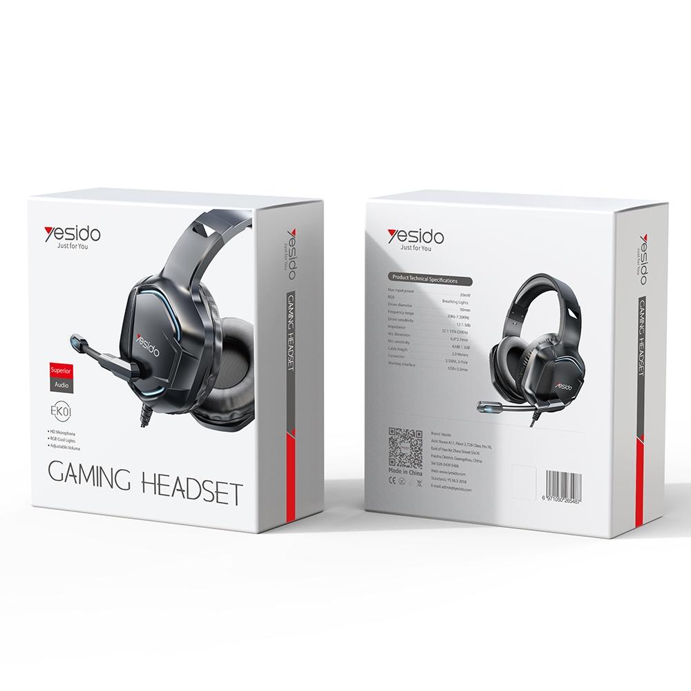 Rgb Gaming Wired Earphone With Mic Black 10
