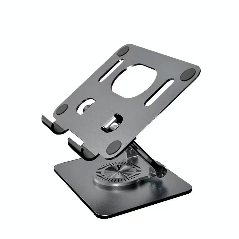 Universal Tablet Stand - 360 Degree Rotating Foldable - Silver