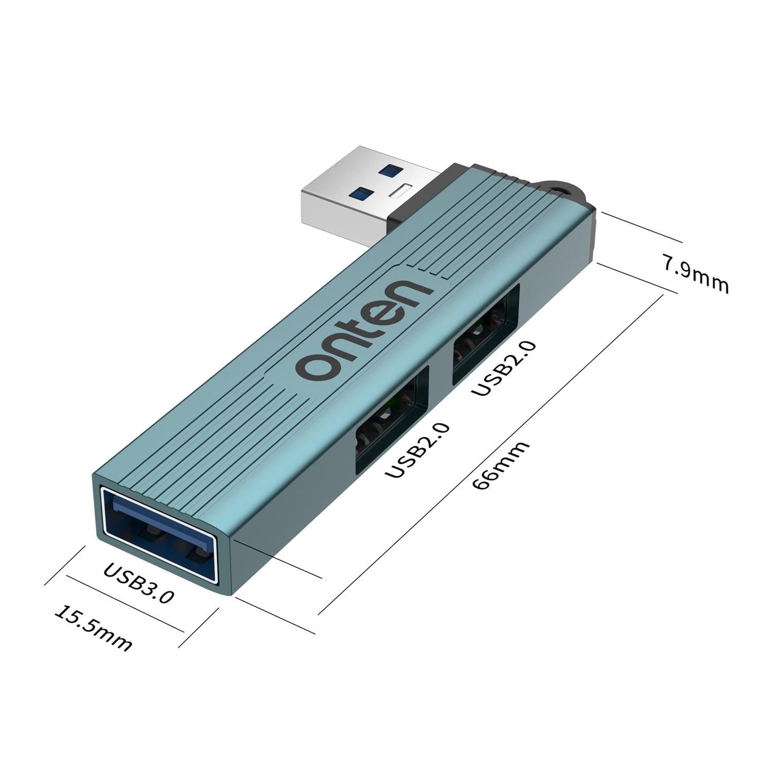 3-In-1 Usb 3.0 Hub Pine Green 4