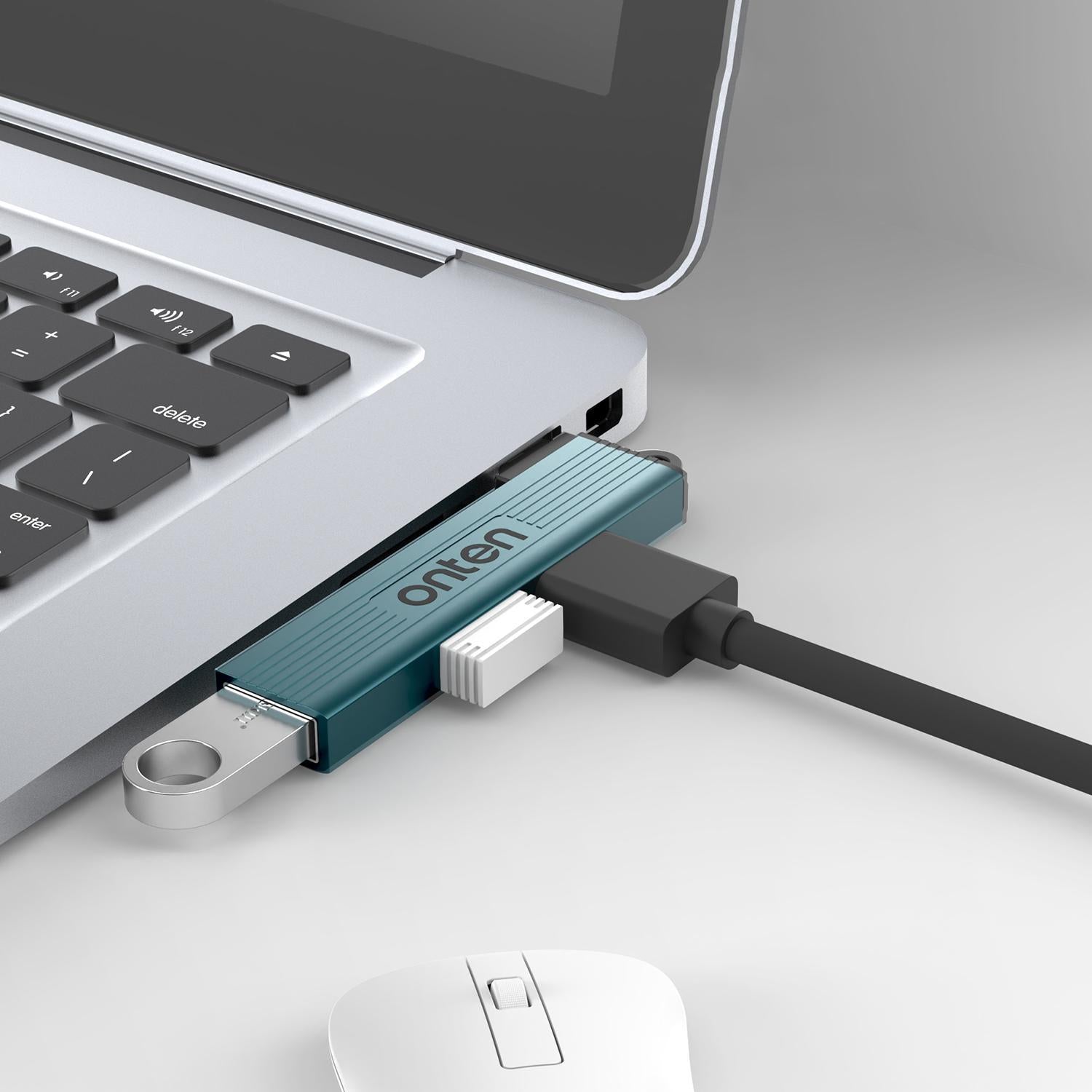 3-In-1 Usb 3.0 Hub Pine Green 6