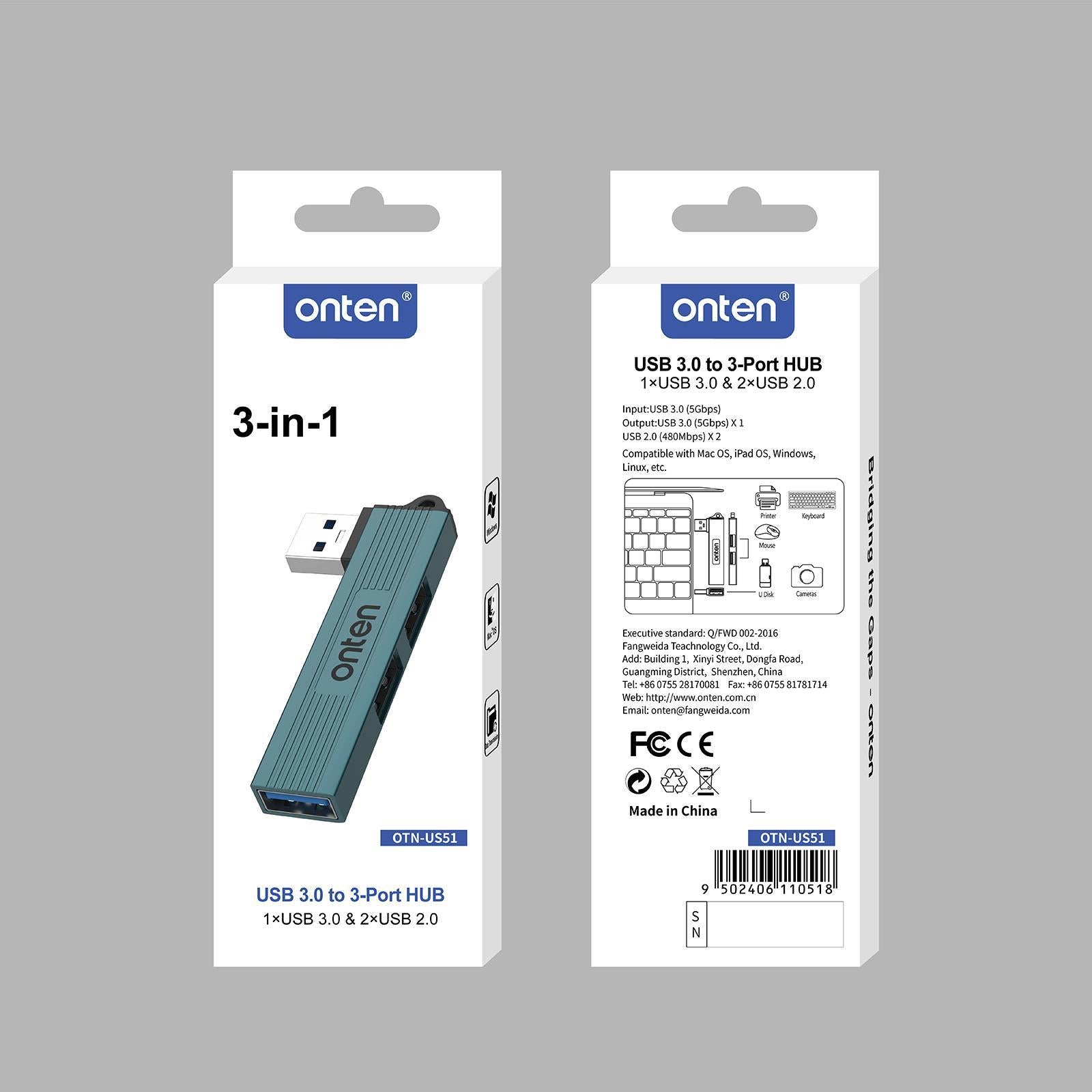 3-In-1 Usb 3.0 Hub Pine Green 7